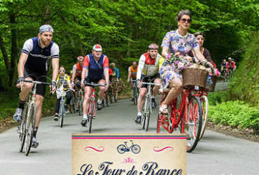 Photo affiche Tour de rance vintage à bicyclette