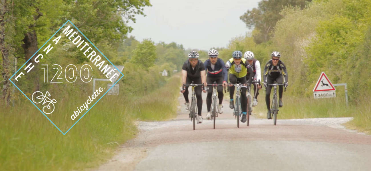 Groupe de 5 cyclistes relaint la Manche à la Méditerrannée