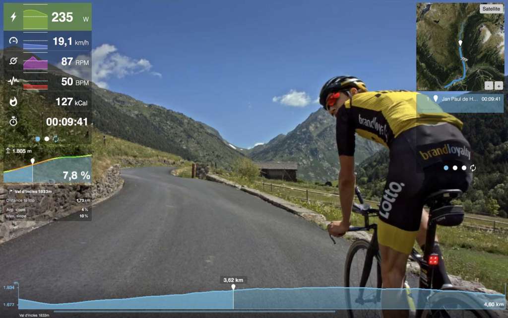 george bennett application tacx route montagne cycliste