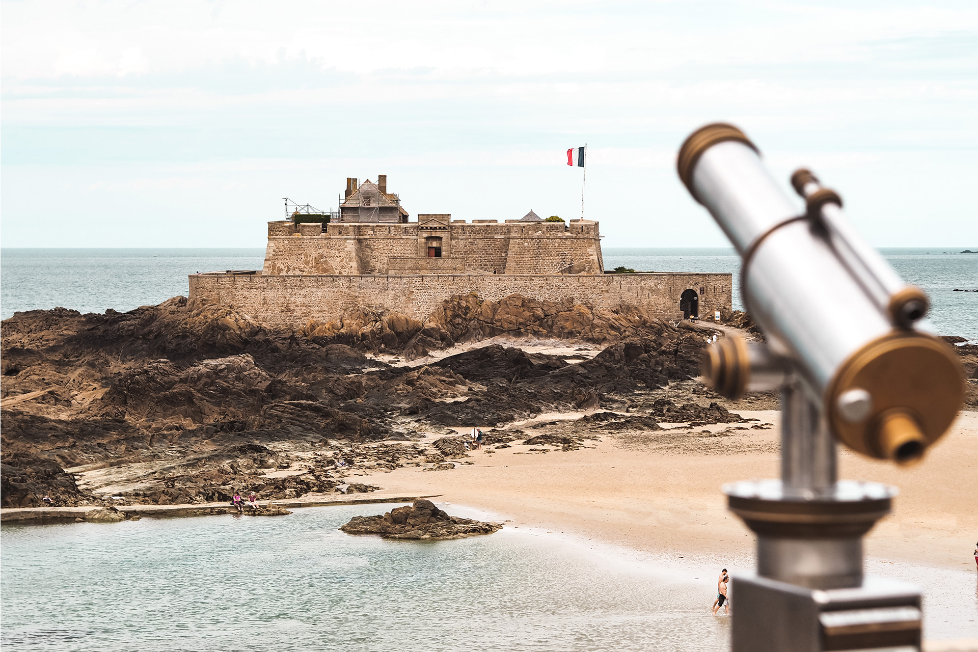 Vue sur le fort de Saint-Malo