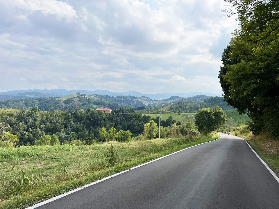 route collines de l'Emilie Romagne