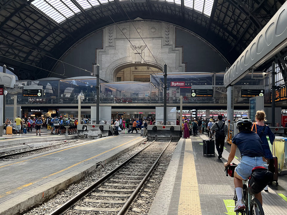 Prendre le train à vélo