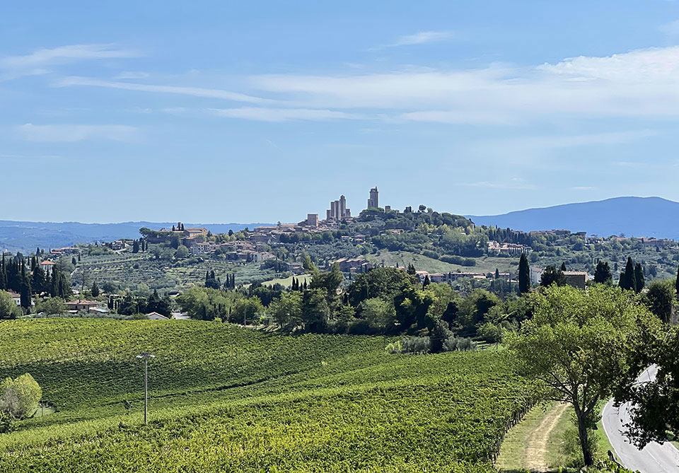 San-Gimignano route vignoble