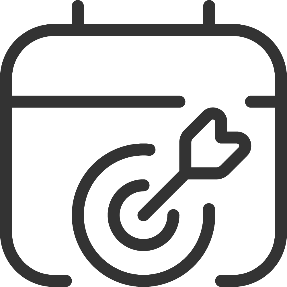Pictogramme calendrier mensuel