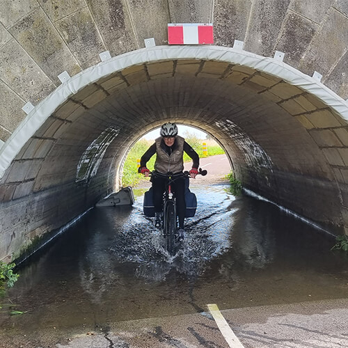 Dominique voyage à vélo 