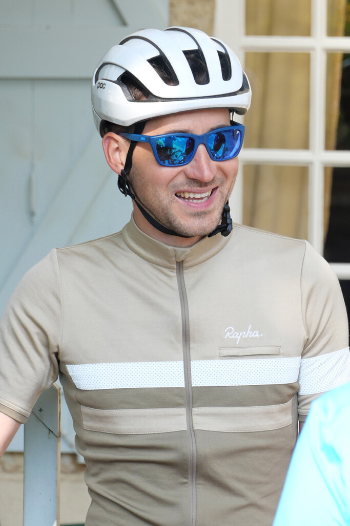 Fabien, fondateur Abicyclette Voyages, en tenue cycliste