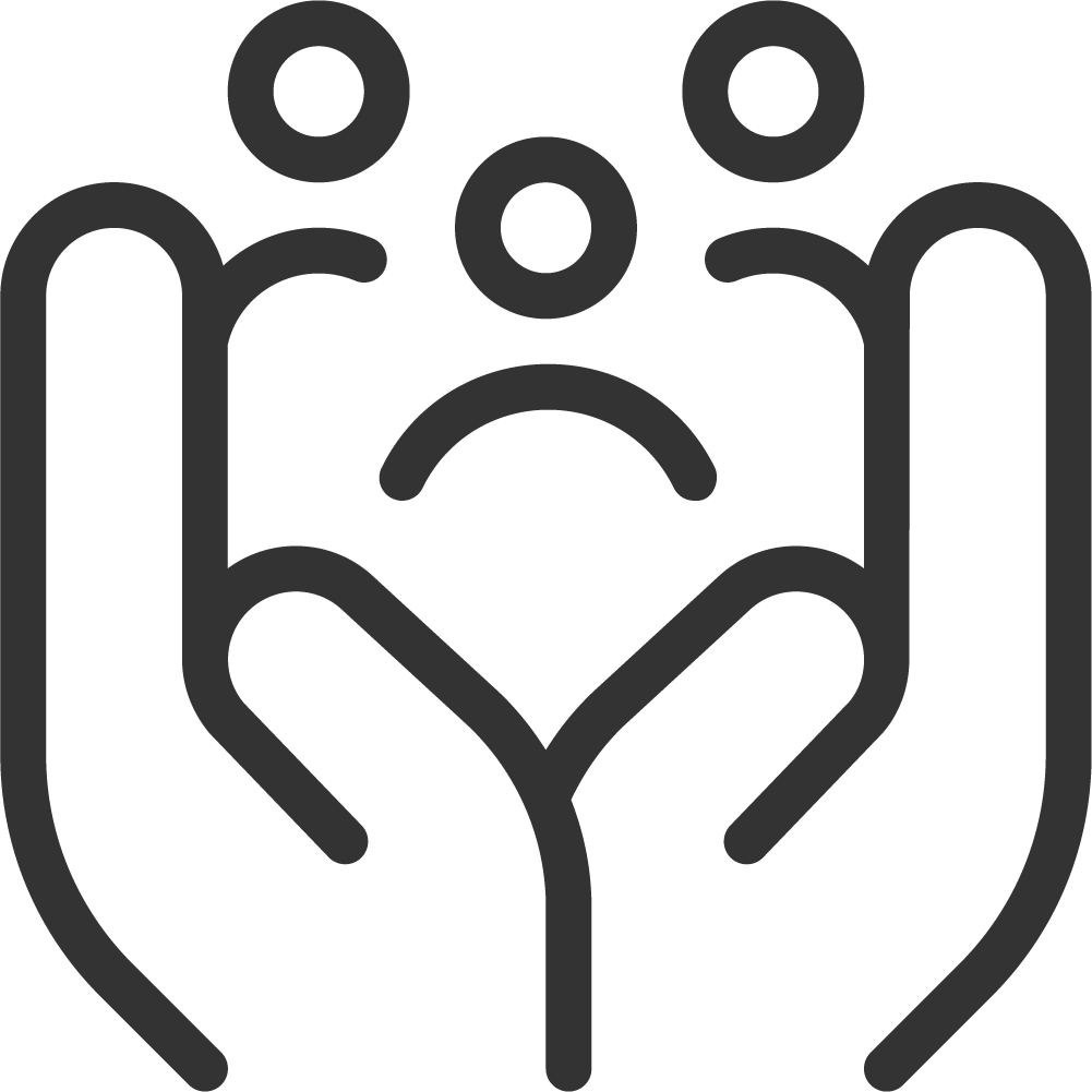 Pictogramme personnes en groupe
