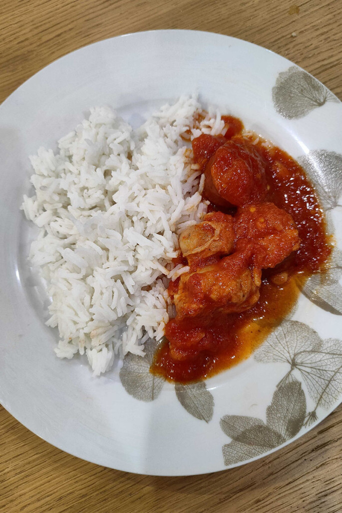 Recette réconfortante après une sortie à vélo, le Rougail saucisse