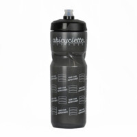 Bidon noir transparent Abicyclette Voyages