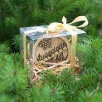 Boules de noel Abicyclette Voyages en paquet cadeau