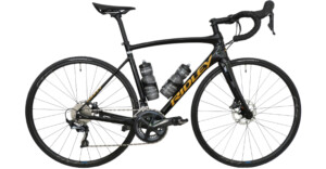 Vélo de route noir et jaune de la marque Ridley
