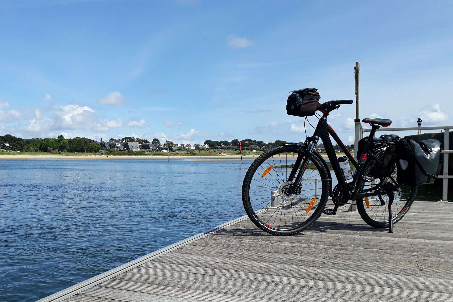 Bike on a pontoon Travel 