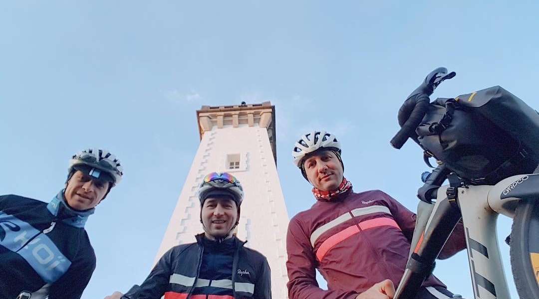 cyclists at roscoff