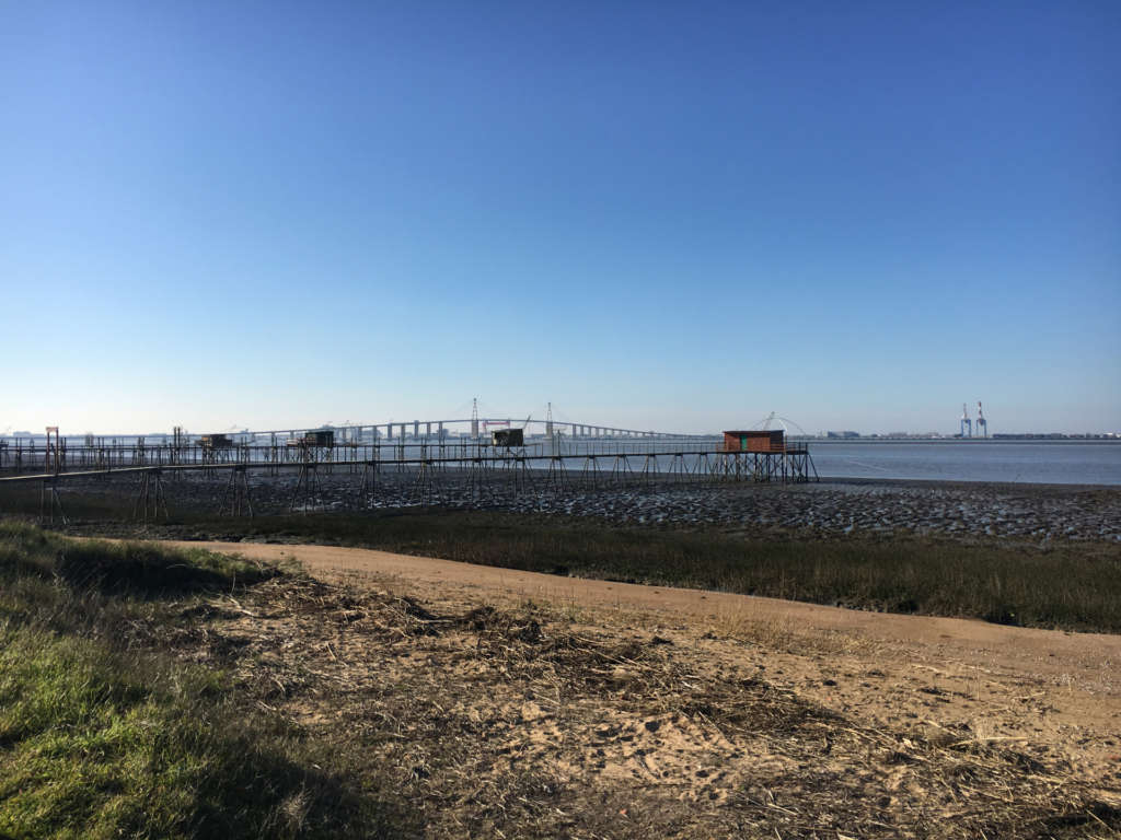 View of the St-Nazaire Bridge from the Vélodyssée