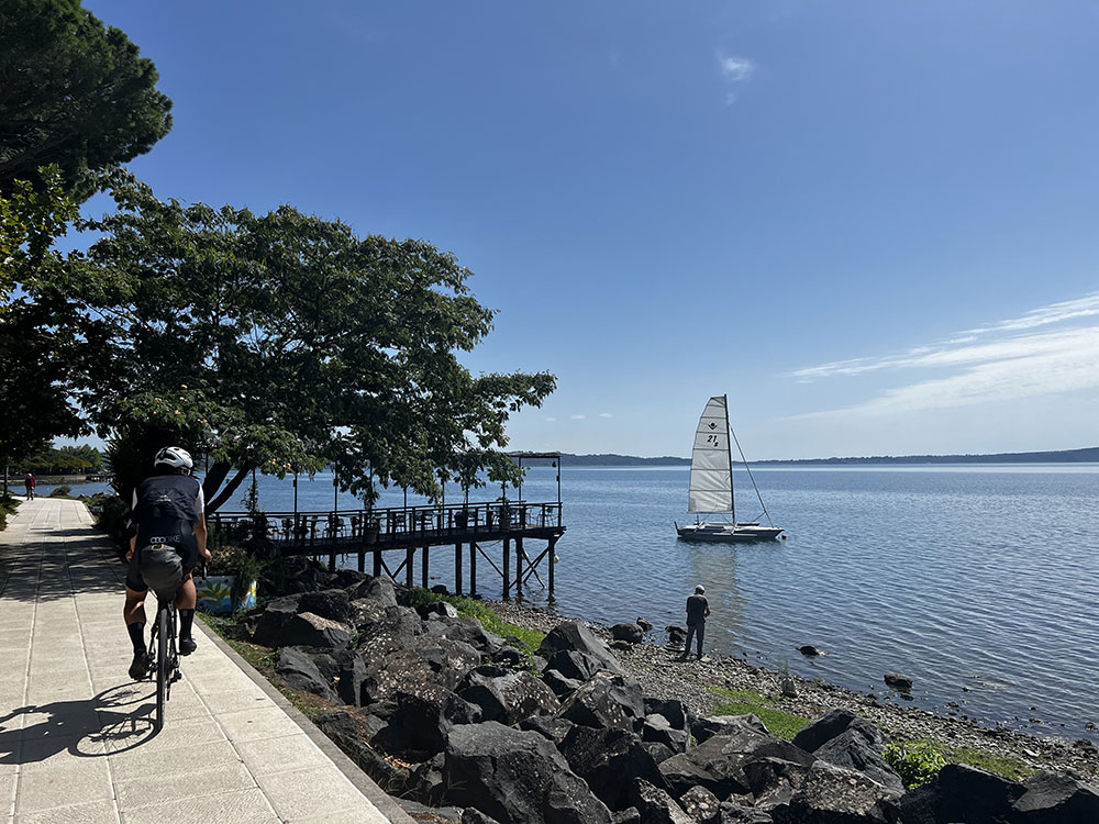 Lake Italy, sailing, cycling