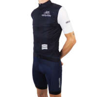 Maillot cycliste blanc Abicyclette Voyages