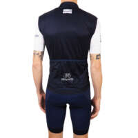 Maillot cycliste blanc Abicyclette Voyages