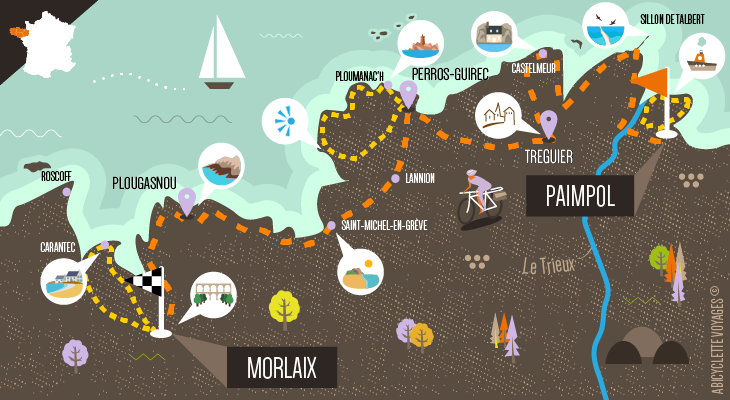 Carte séjour La Bretagne de port en port 2
