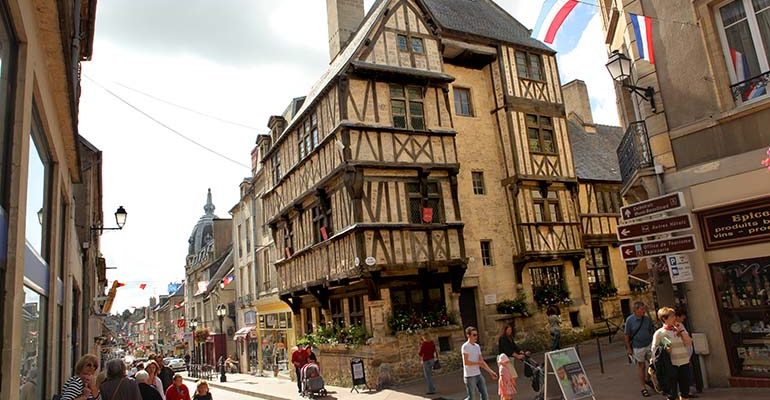 Maisons à colombages dans le centre historique de Bayeux Bayeux et la Côte de Nacre