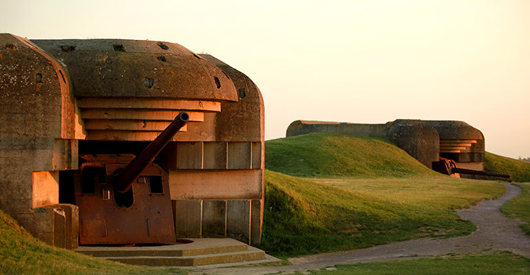Batteries allemendes de Longues sur Mer Bayeux et la Côte de Nacre