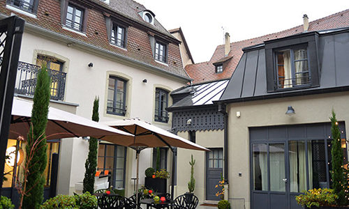 Cour de l'hôtel Le quatorze à Colmar