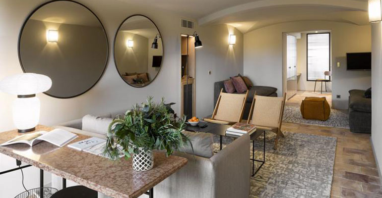 Chambre à l'hotel Baumaniere