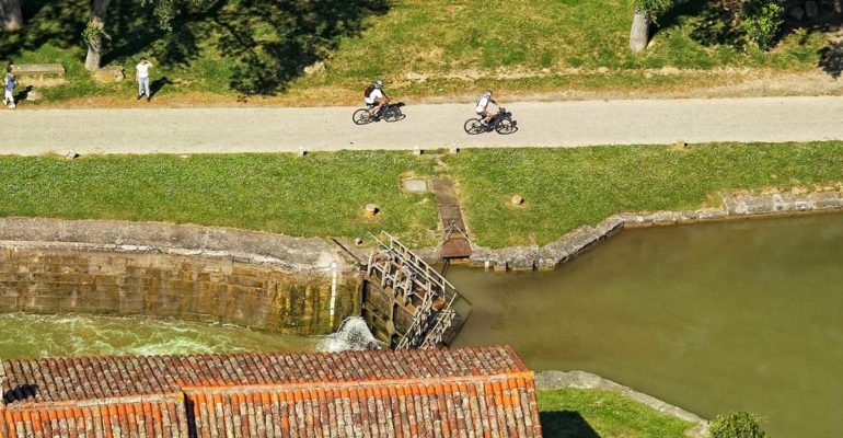 Le canal du midi à vélo