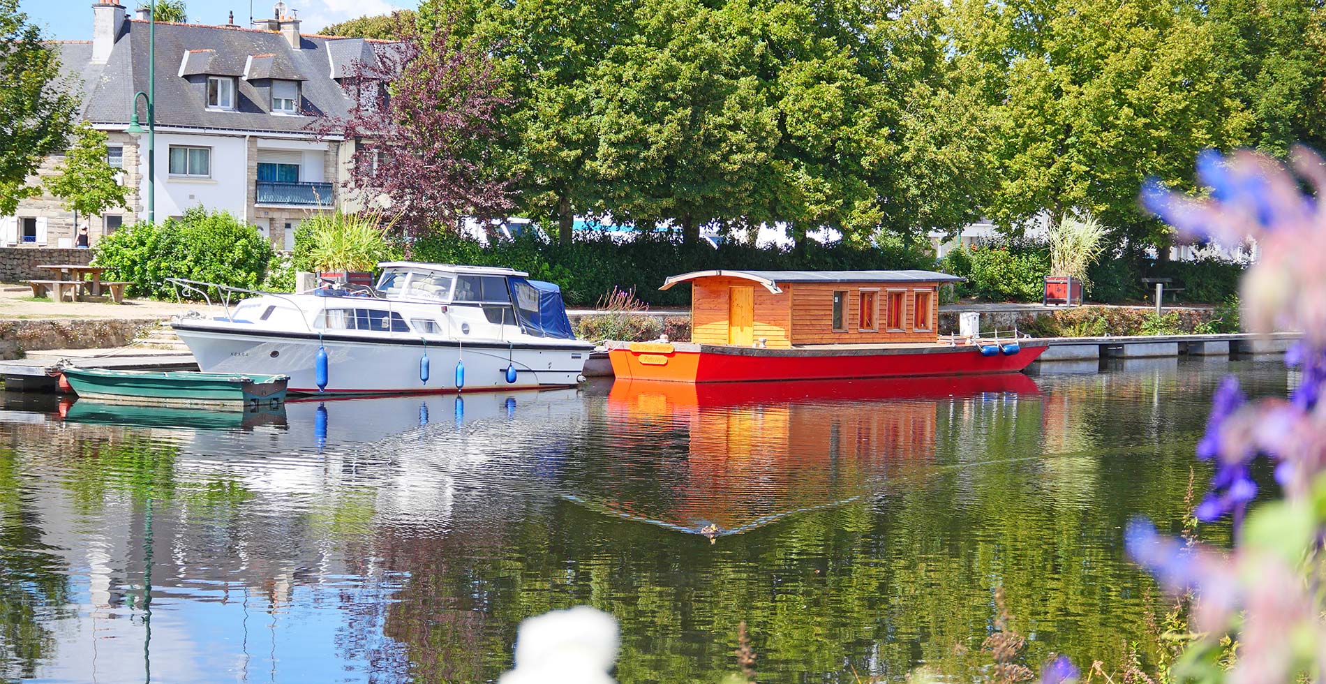 Voyage à vélo - Le Canal de Nantes à Brest en famille