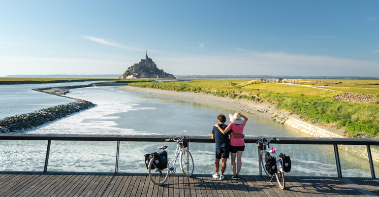 le mont saint michel à vélo