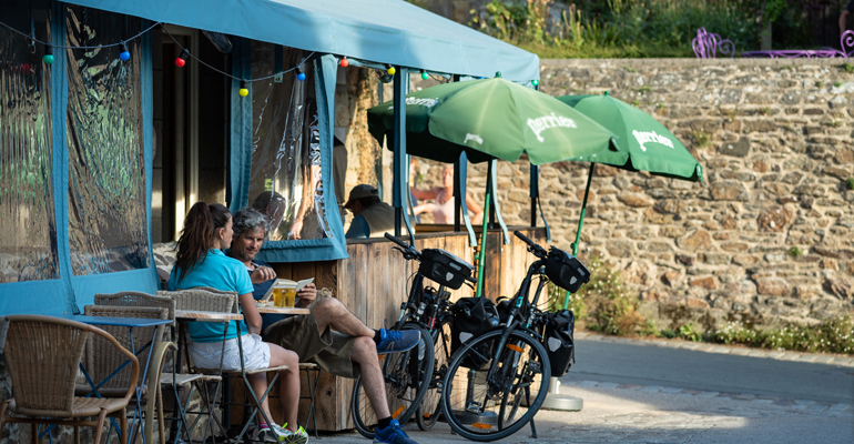 pause vélo à saint suliac