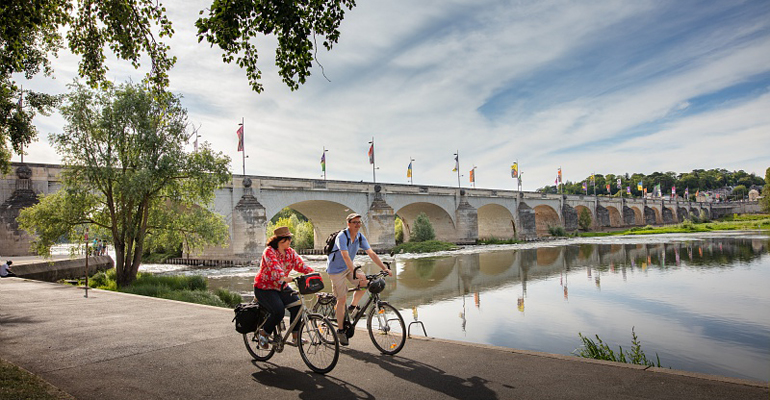 A vélo sur les bords de Loire à Tours