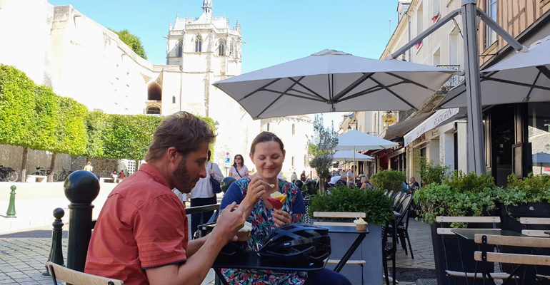 pause glace à Amboise