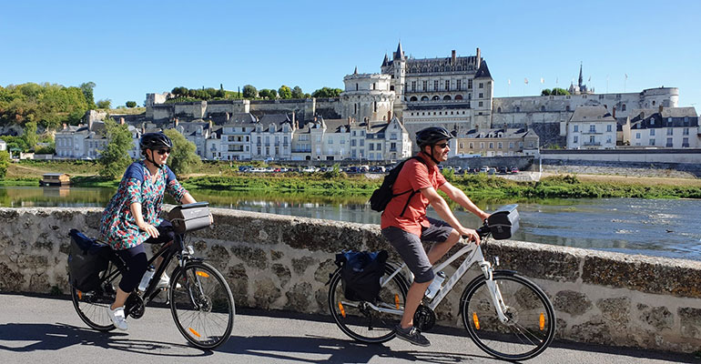 Balade à vélo sur la Loire à Amboise