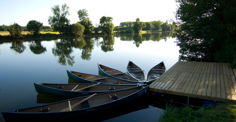 Bateau au bord du Cher