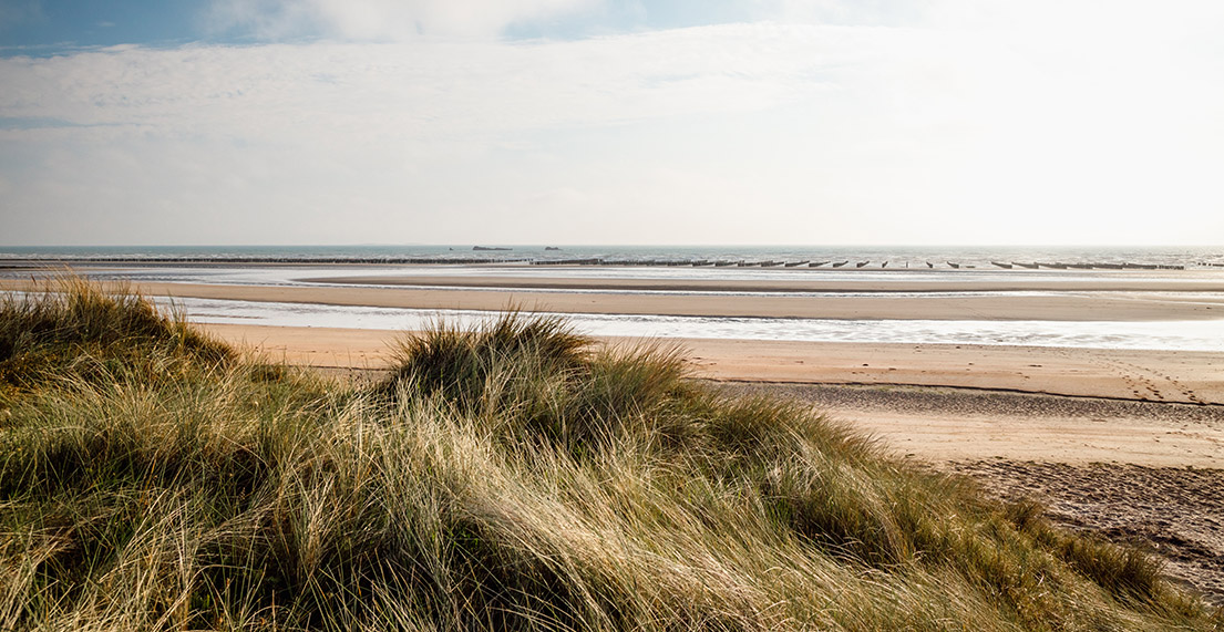 Les longues plages de normandie