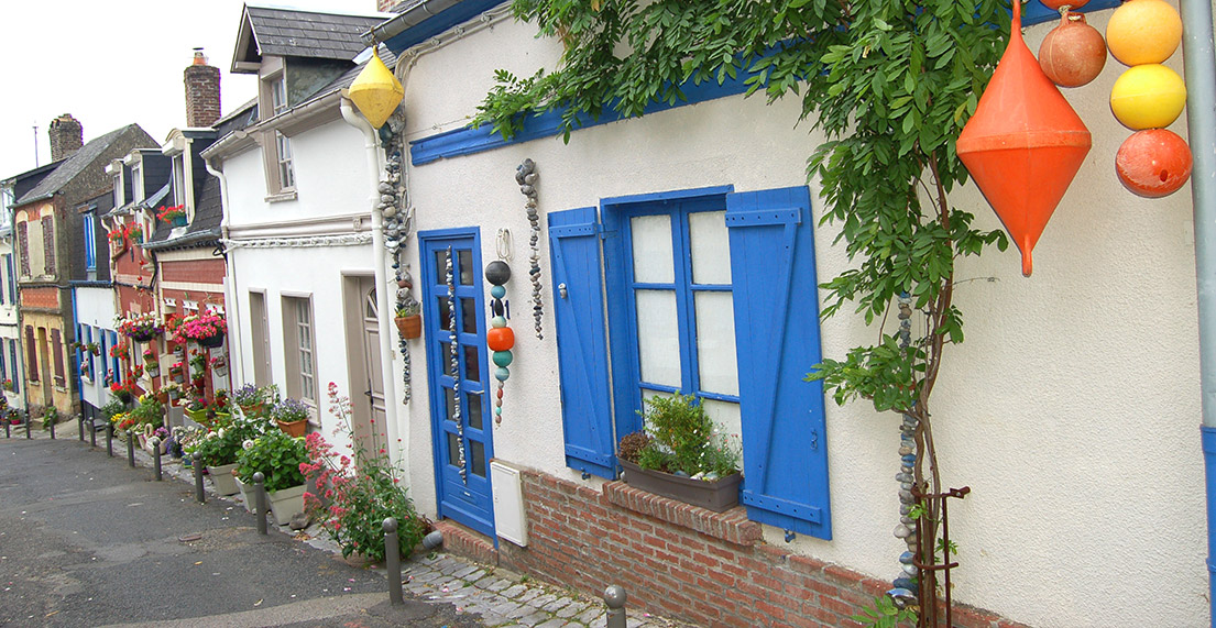 Les maisons colorees de Saint Valery sur Somme
