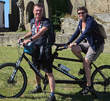 voyage à vélo en tandem