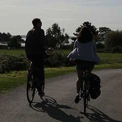 couple voyage à vélo