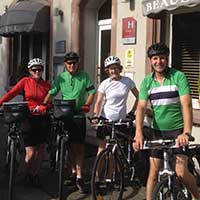 groupe voyageur à vélo