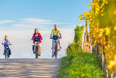 Une famille de cyclistes