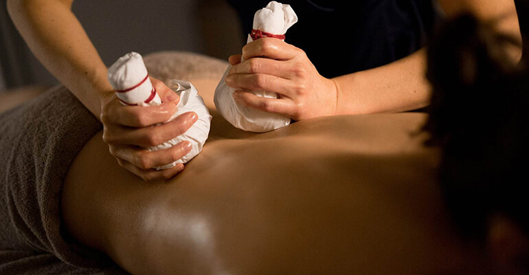 Détente lors d'un massage