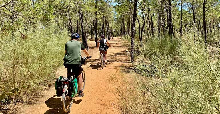 Cyclotouristes au Portugal