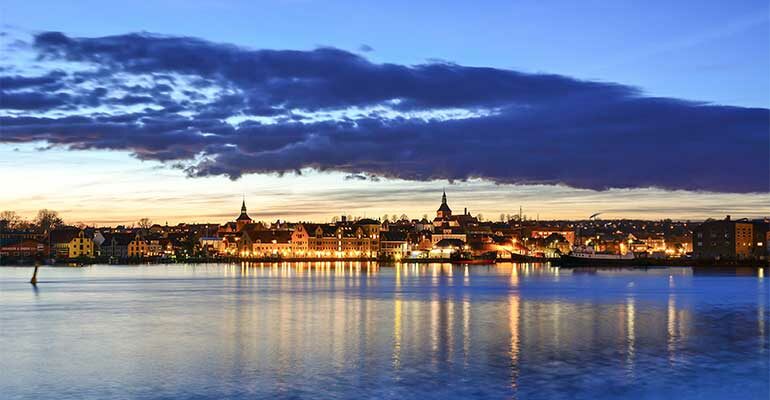 Vue sur la ville de Svendborg