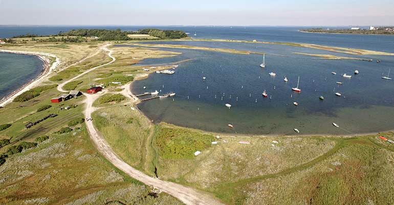 Vue sur un paysage de l'Île de Fyn