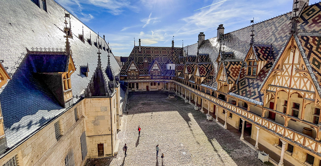 La court centrale des Hospices de Beaune