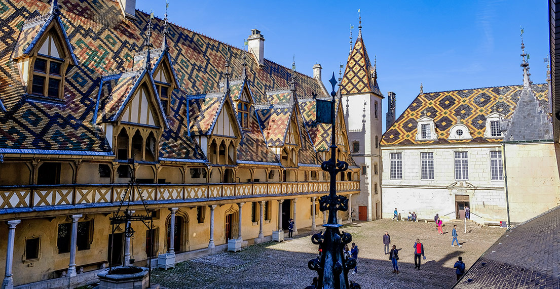 La court centrale des Hospices de Beaune