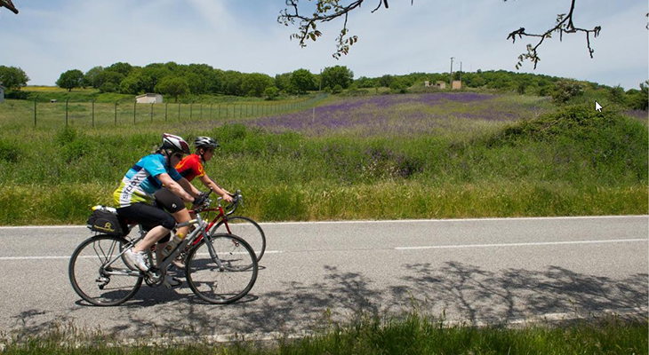 couple à Vélo en Emilie Romagne