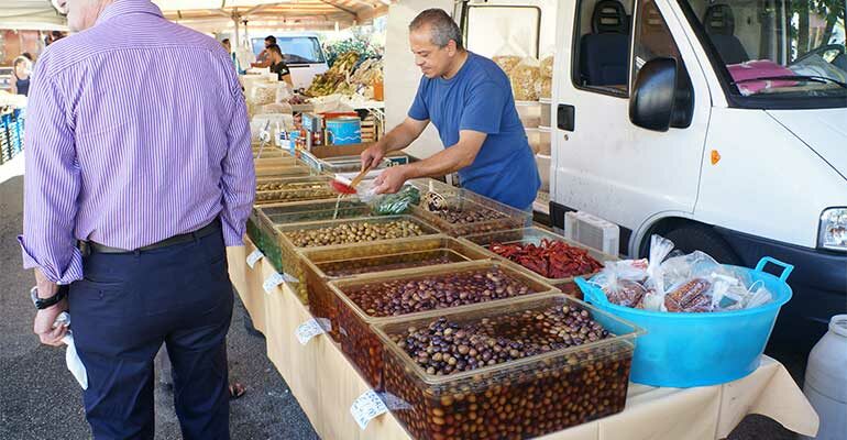Marché typique dans les Pouilles