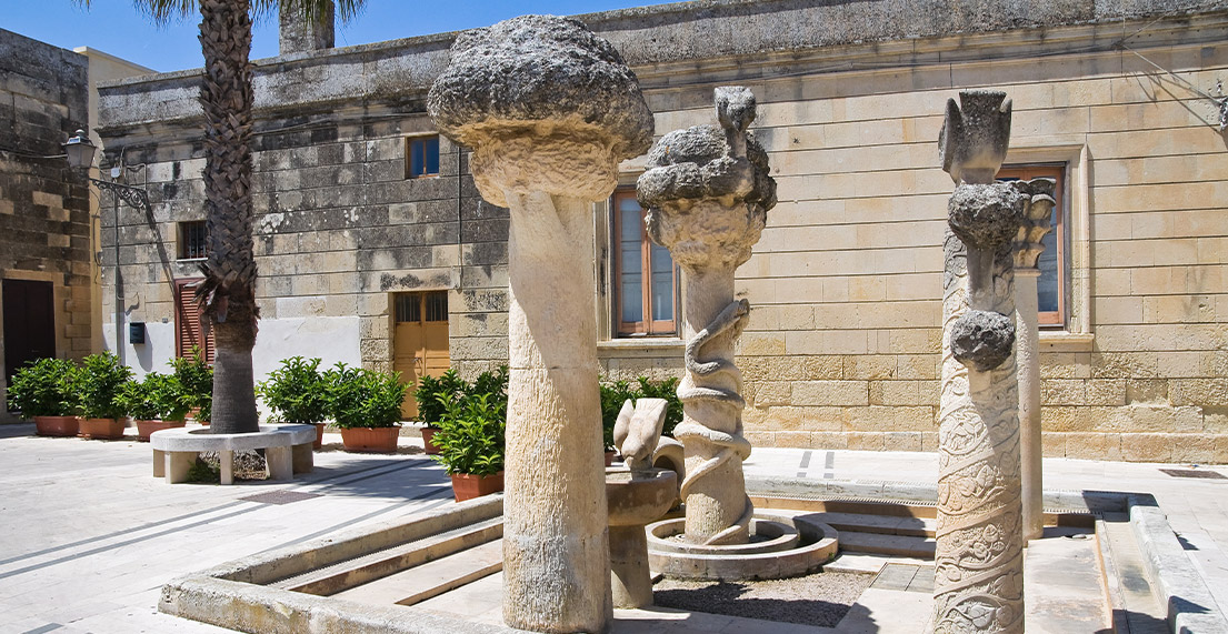 Ruines antiques d'une village