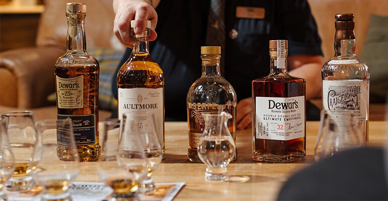 Dégustation de différents Whisky